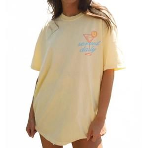 NEW CHARLIE SOUTHERN docktails tee in yellow